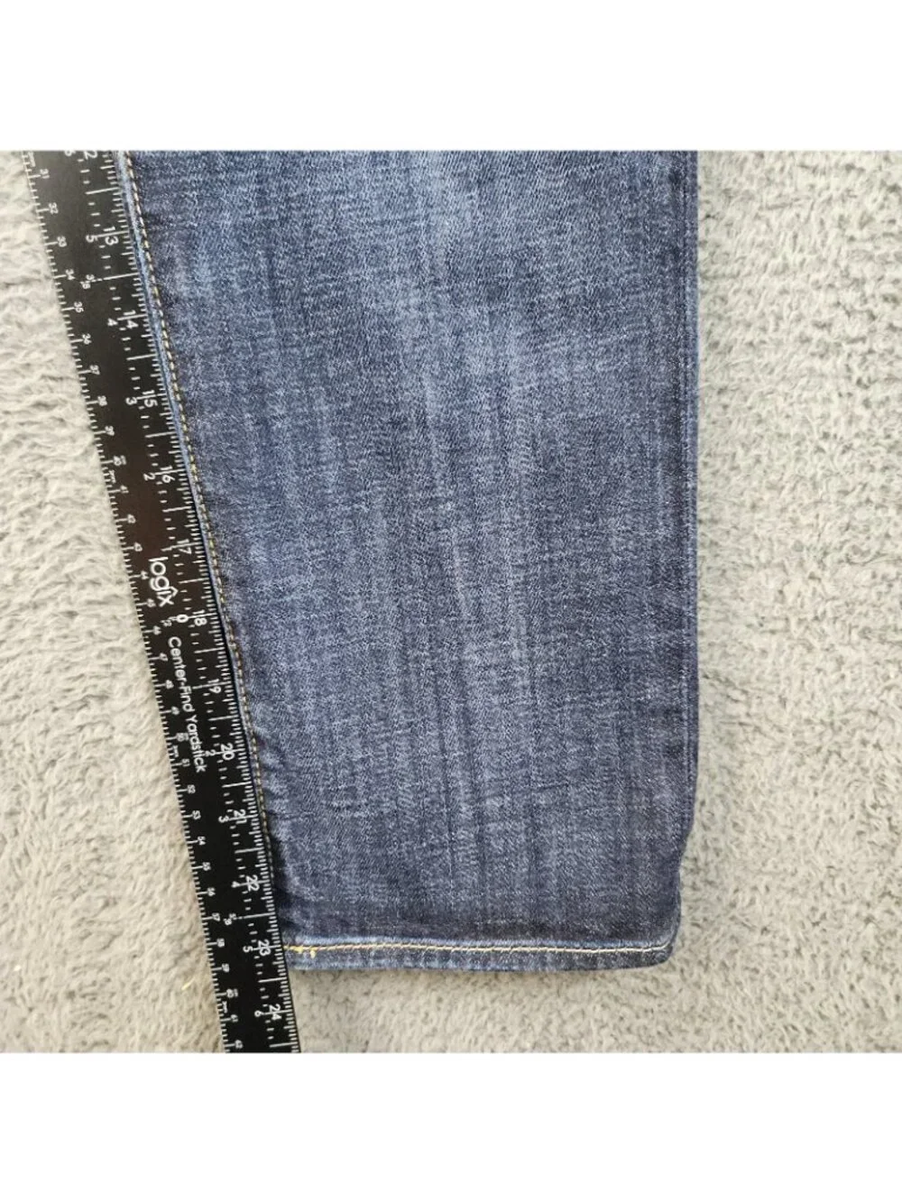 AE Low-Rise Artist Crop Jean Women's 8 American Eagle Double Button No Stretch - Picture 5 of 10